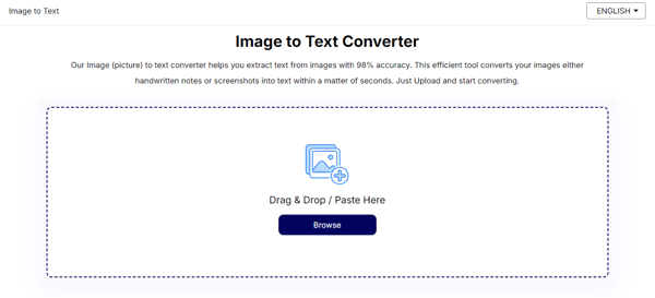 Image To Text Converter